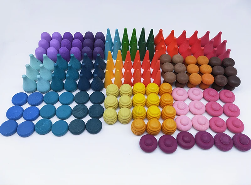 Rainbow Blocks™ – Coloriage créatif – Jeu de coloriage en bois