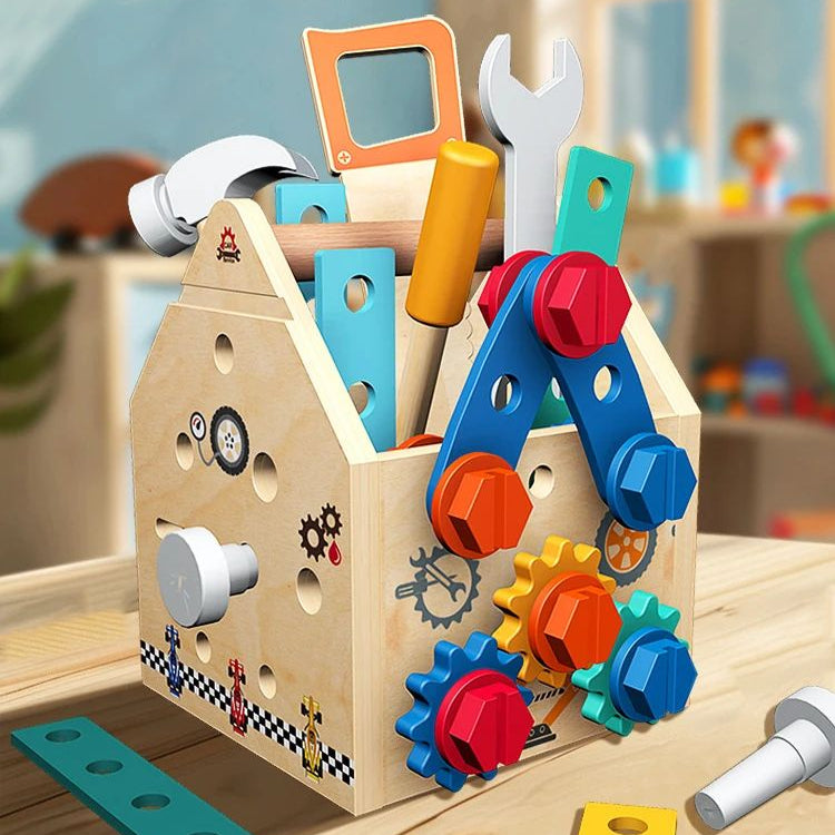 Busy Box™ - Découvrir et apprendre - Boîte d'activités en bois