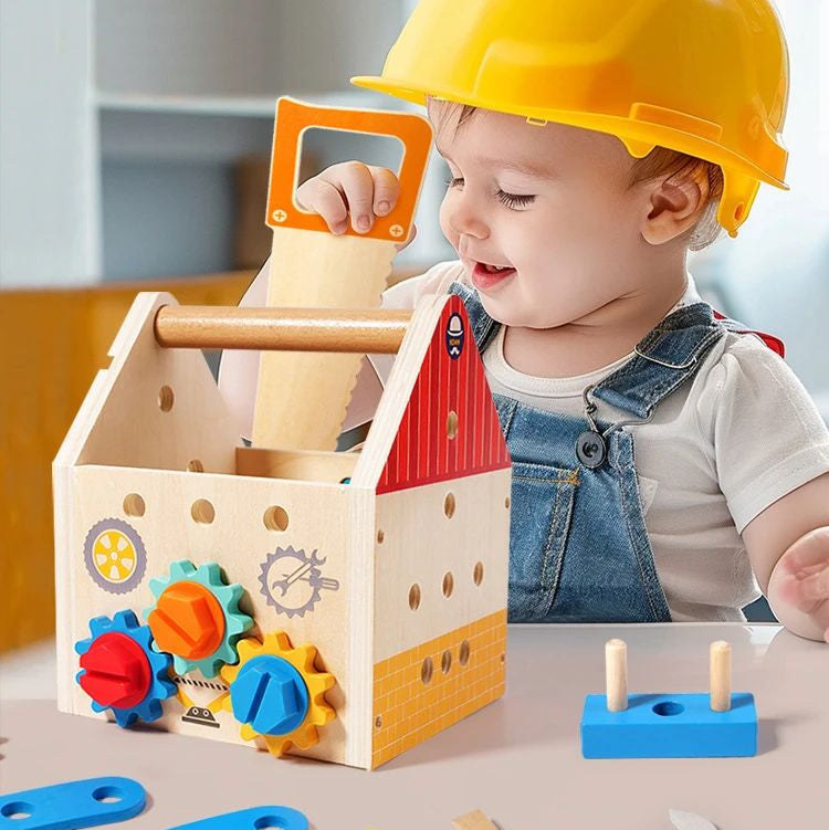 Busy Box™ - Découvrir et apprendre - Boîte d'activités en bois