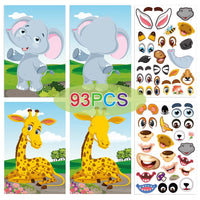Thumbnail for Funny Faces™ – Plaisir animal et plaisir collant – Livre d'autocollants réutilisables