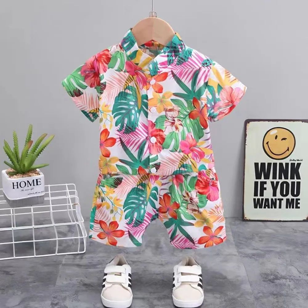 Mini Fashion™ - Frais et joyeux - Ensemble floral pour garçons
