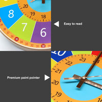 Thumbnail for ChildrenTime – Indépendant et calme – Horloge murale éducative pour enfants