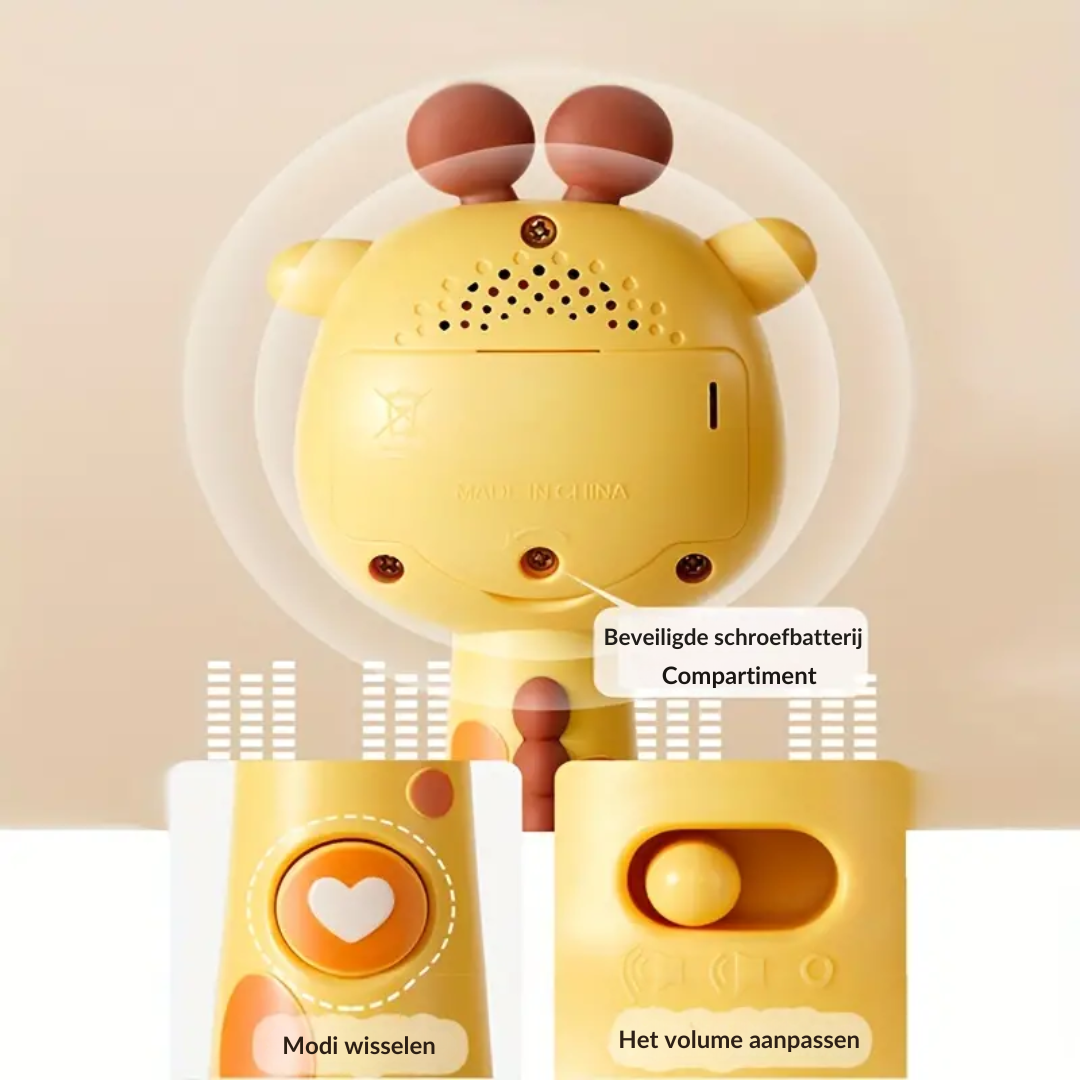 TinyZintuig – Sûr et instructif - Hochet de bébé pour le développement sensoriel