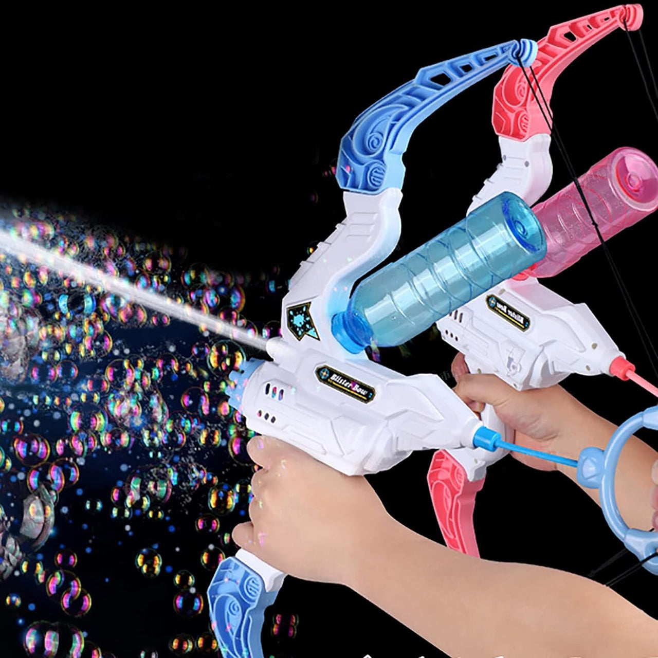 TrendyToys – Actif et créatif – Machine à bulles 2 en 1 en forme d'arc