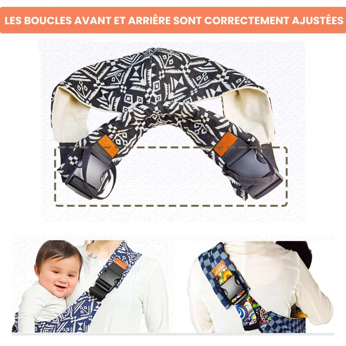 Baby Carry Sling™ - Porte-bébé ajustable - Porte-hanche