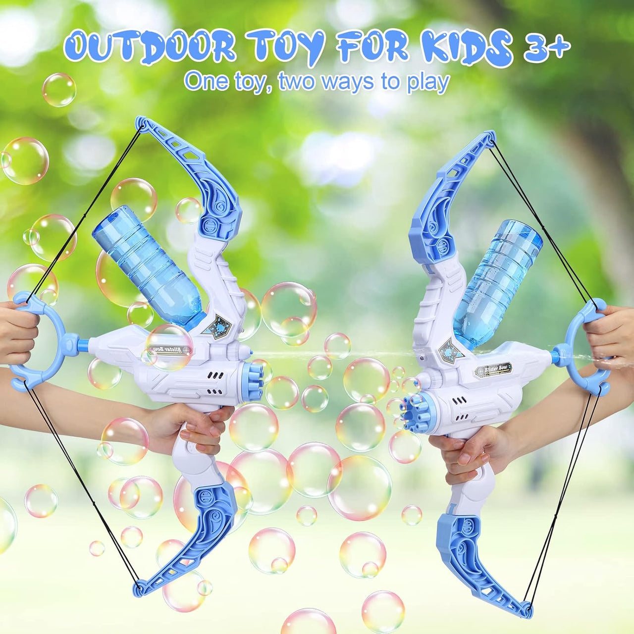 TrendyToys – Actif et créatif – Machine à bulles 2 en 1 en forme d'arc