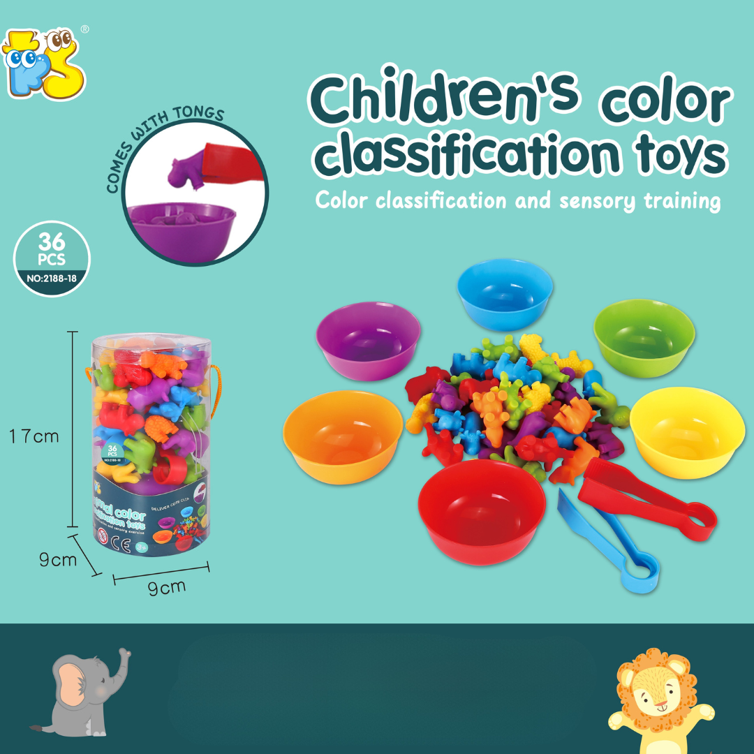 Rainbow Teddy Bears Toys™ - Éducatif et créatif - Oursons à compter arc-en-ciel