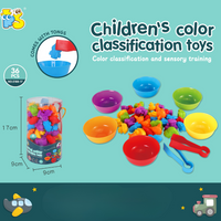 Thumbnail for Rainbow Teddy Bears Toys™ - Éducatif et créatif - Oursons à compter arc-en-ciel