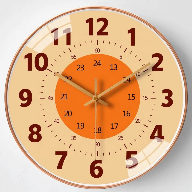 ChildrenTime – Indépendant et calme – Horloge murale éducative pour enfants