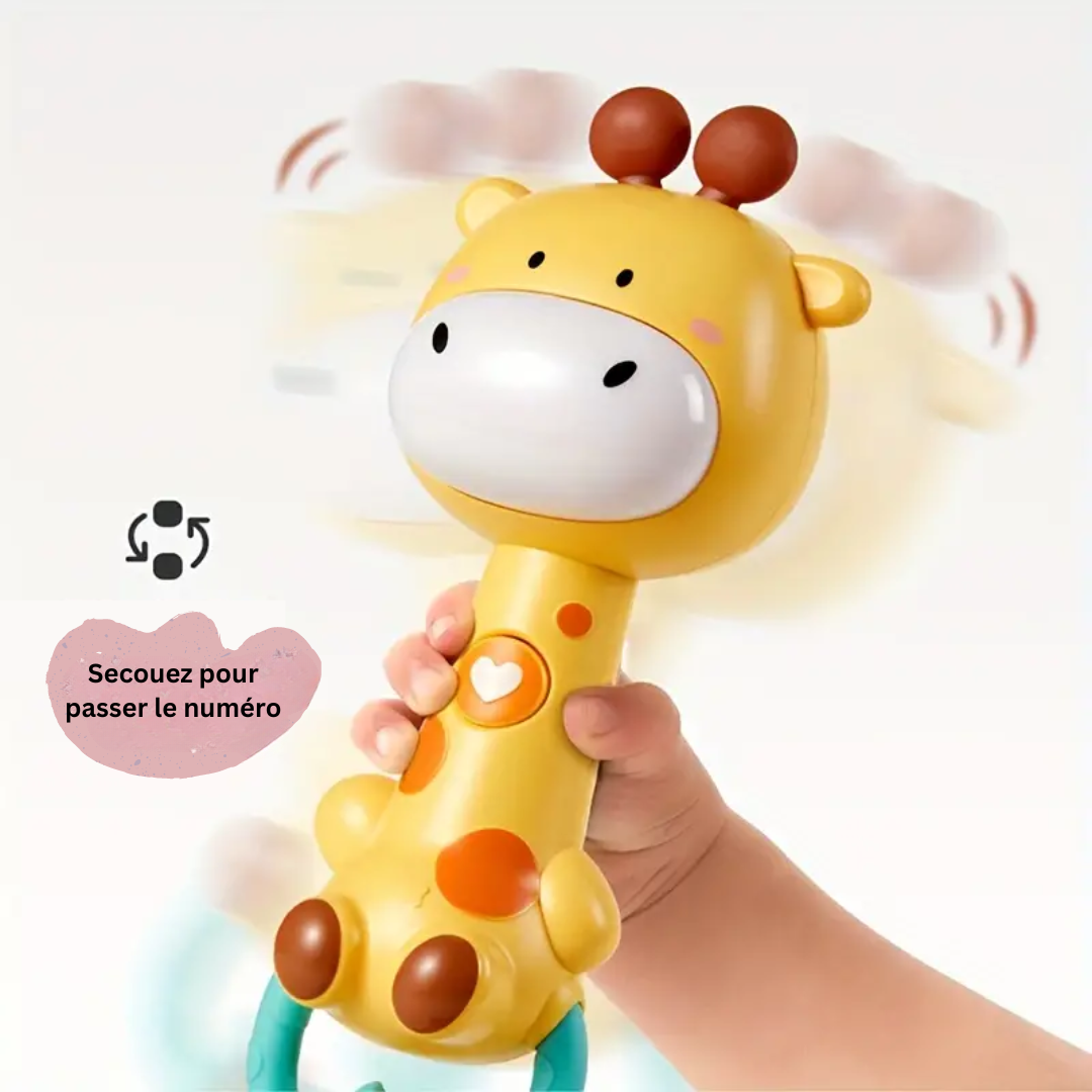 TinyZintuig – Sûr et instructif - Hochet de bébé pour le développement sensoriel