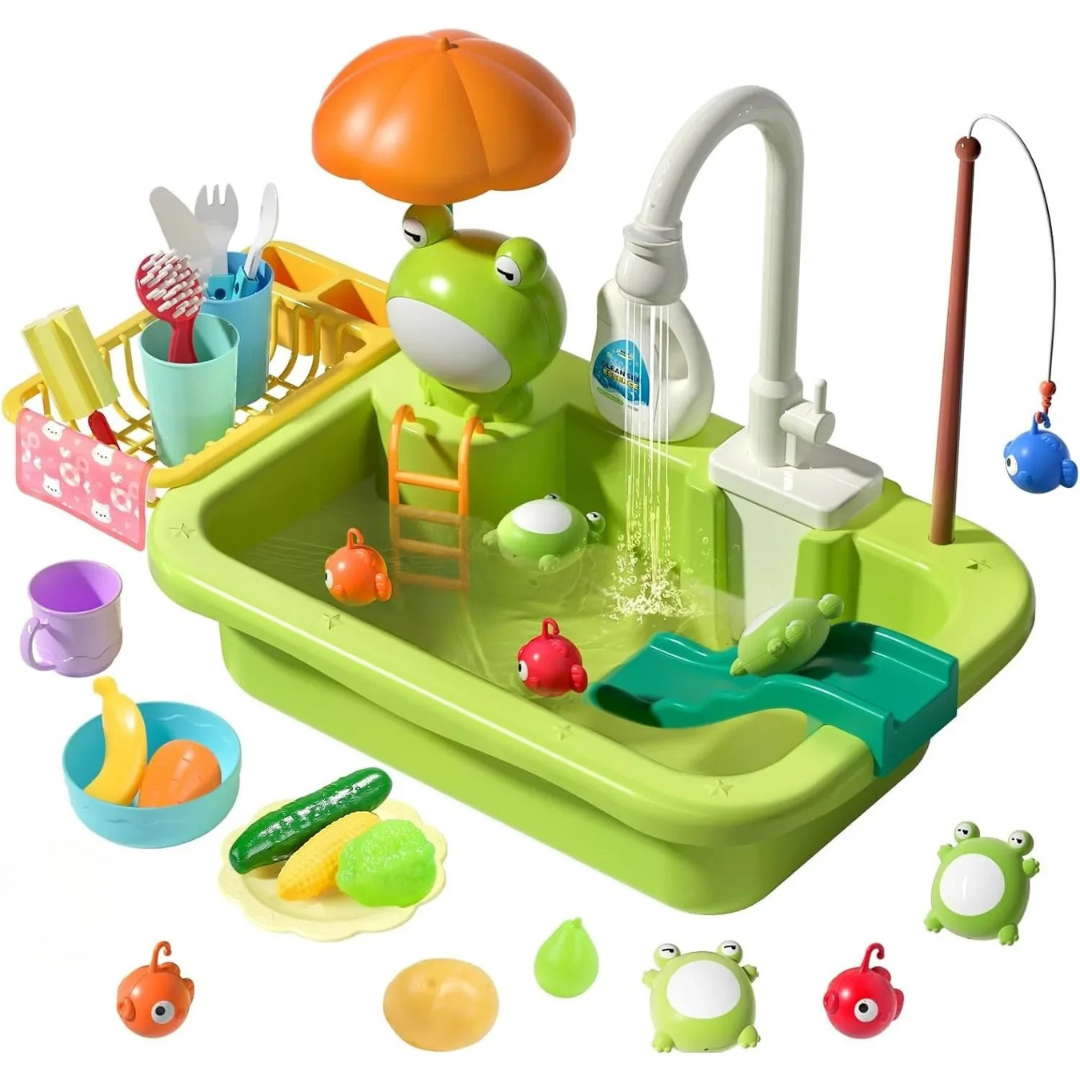 Children Kitchen – S'amuser et apprendre dans l'eau – Cuvette de jeu 2 en 1