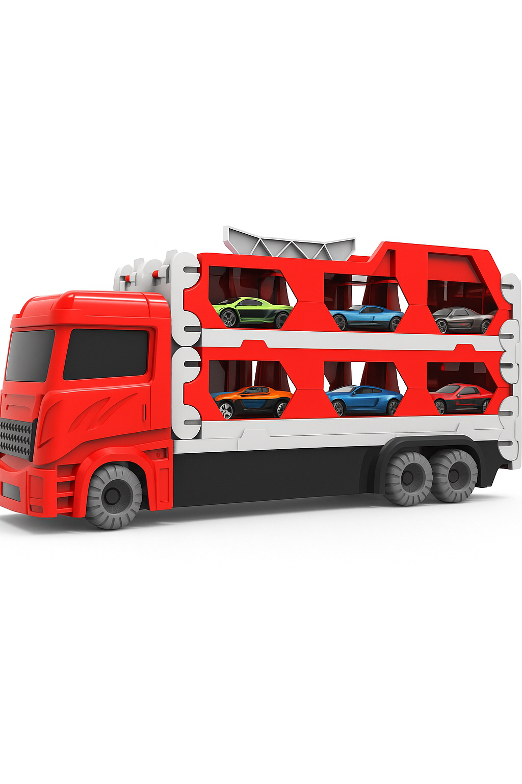 Mega Transporter - 9-en-1 Plaisir de course - Camion jouet transformable