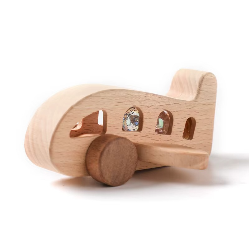 Woods™ - Promouvoir la créativité et la motricité - Jouet avion Montessori en bois