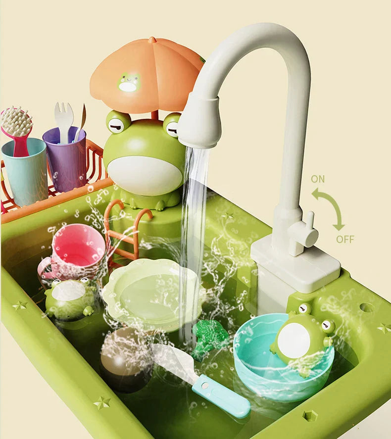 Children Kitchen – S'amuser et apprendre dans l'eau – Cuvette de jeu 2 en 1