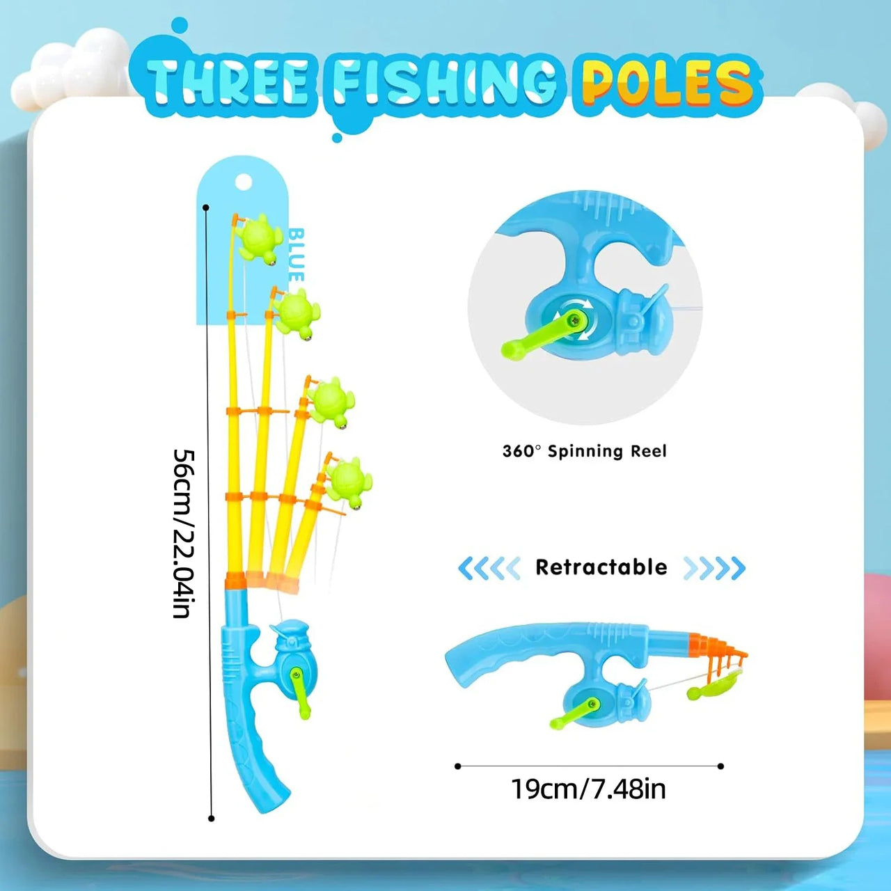 Fishing Game – Apprentissage et découverte – Jeu de pêche magnétique