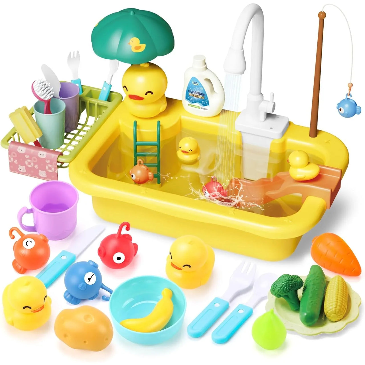 Children Kitchen – S'amuser et apprendre dans l'eau – Cuvette de jeu 2 en 1
