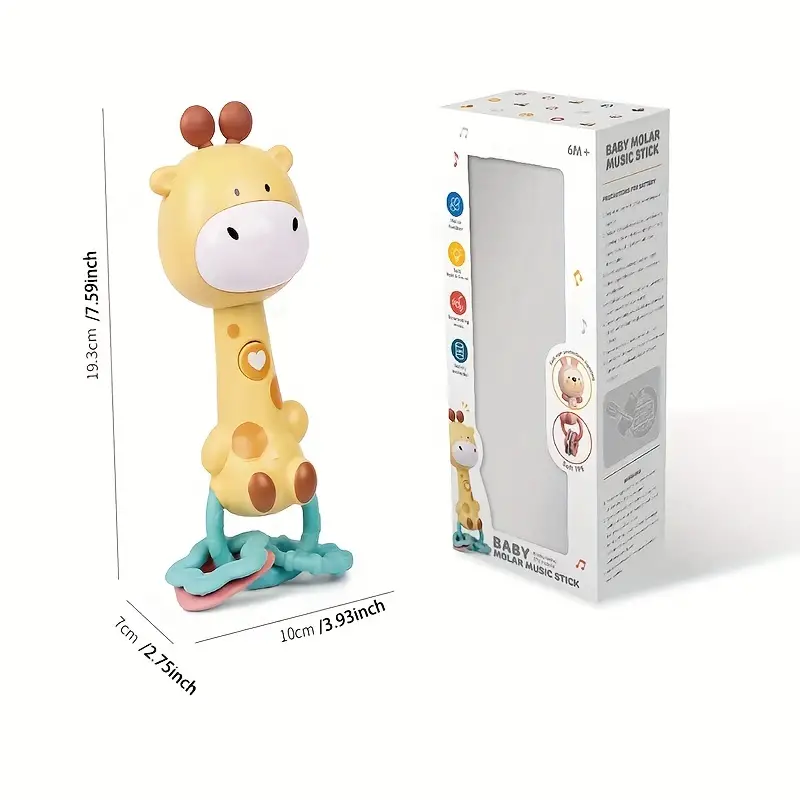 TinyZintuig – Sûr et instructif - Hochet de bébé pour le développement sensoriel