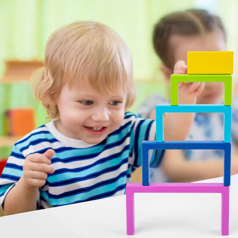 Woods™ - Découvertes colorées - Jouets à empiler Arc-en-ciel