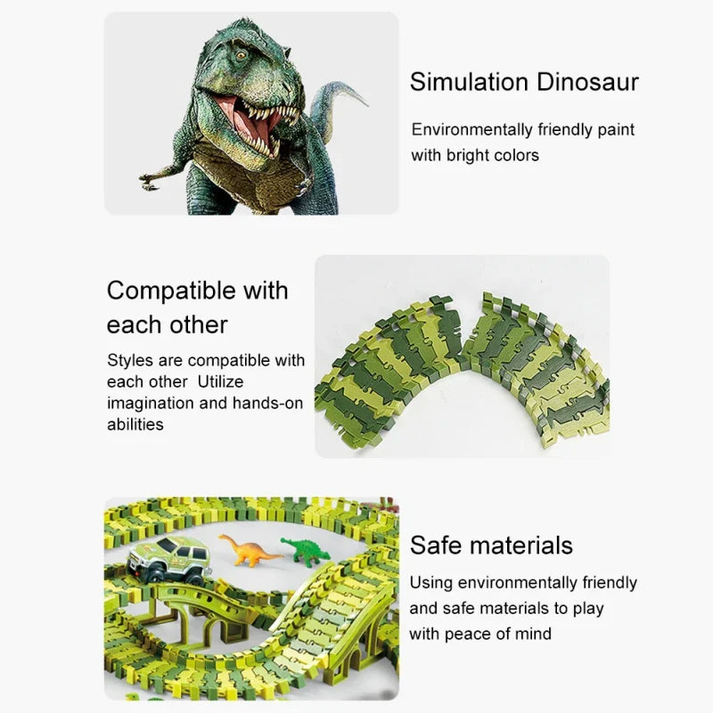 DinoRail™ - Aventure de course Dino - Circuit de course
