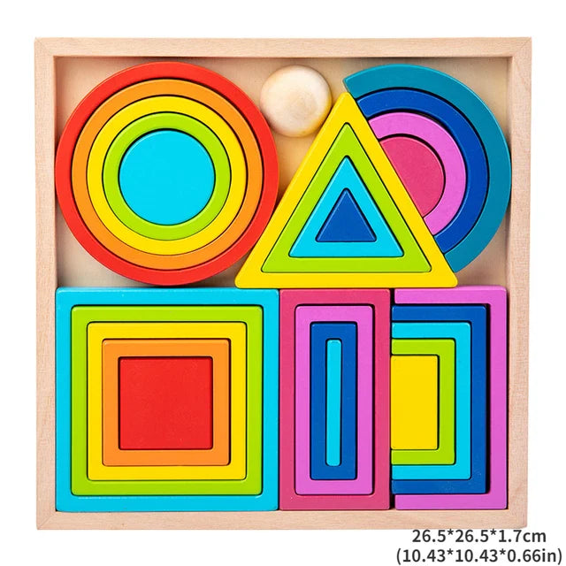 Woods™ - Découvertes colorées - Jouets à empiler Arc-en-ciel