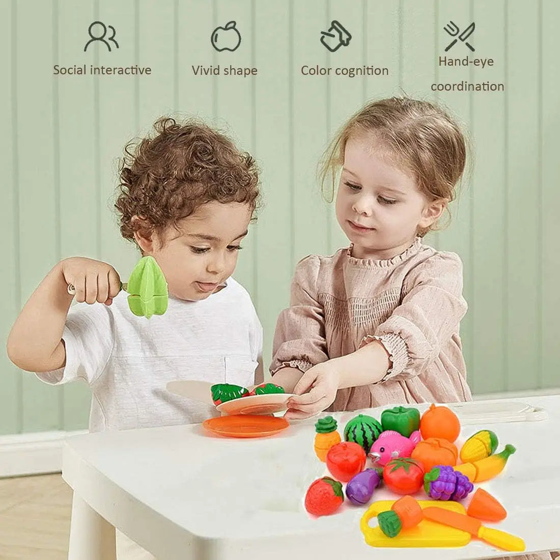 Veggie & Fruit Toys™ - Amusant et éducatif - Jouets Légumes Fruits