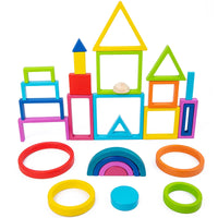Thumbnail for Woods™ - Découvertes colorées - Jouets à empiler Arc-en-ciel
