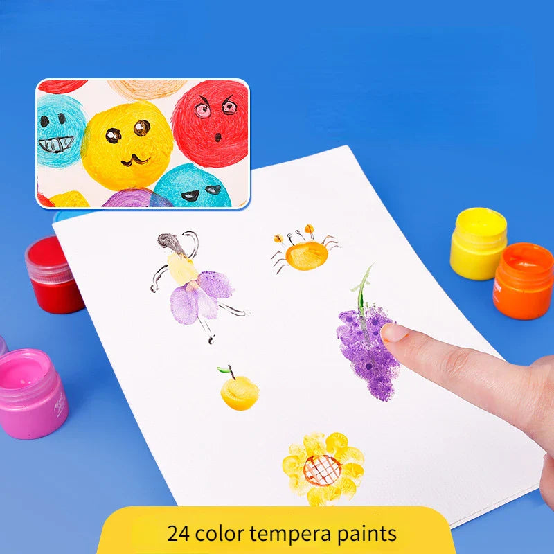 PaintJoy – Coloré et créatif – Set de peinture au doigt et gouaches