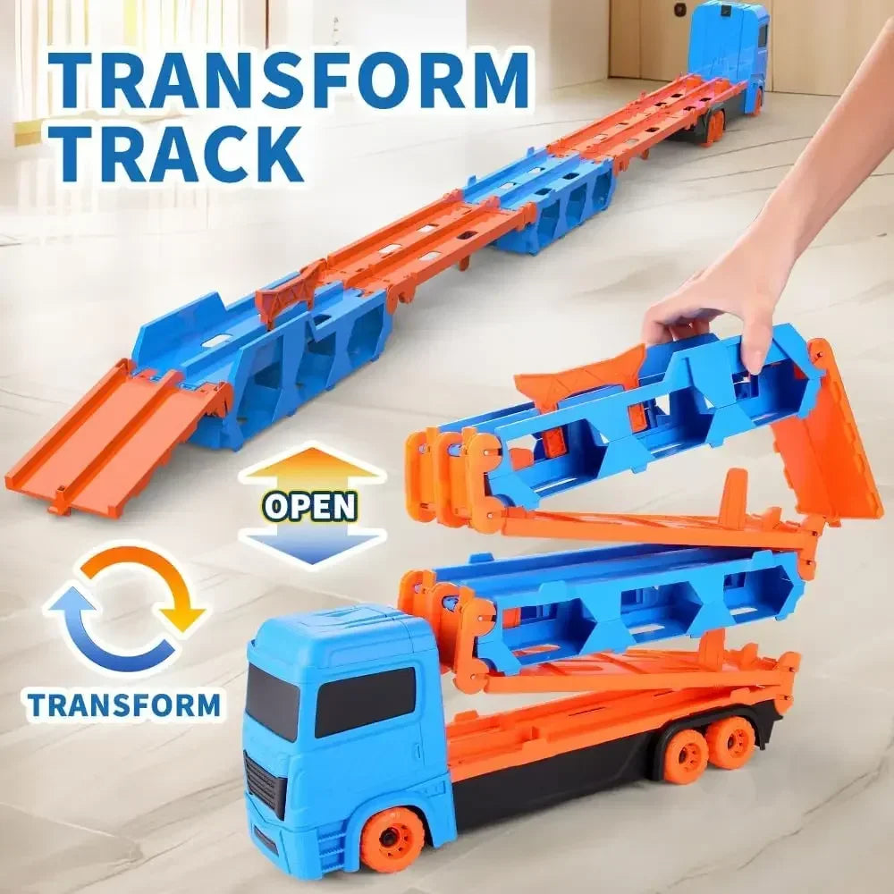 Mega Transporter - 9-en-1 Plaisir de course - Camion jouet transformable
