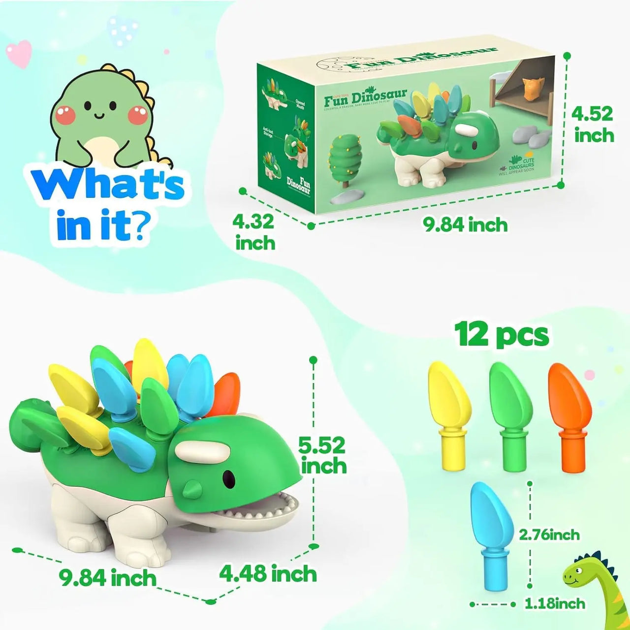 Dino Discovery™ - Reconnaissance des couleurs et des nombres - Motricité fine
