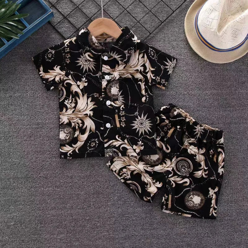 Mini Fashion™ - Frais et joyeux - Ensemble floral pour garçons