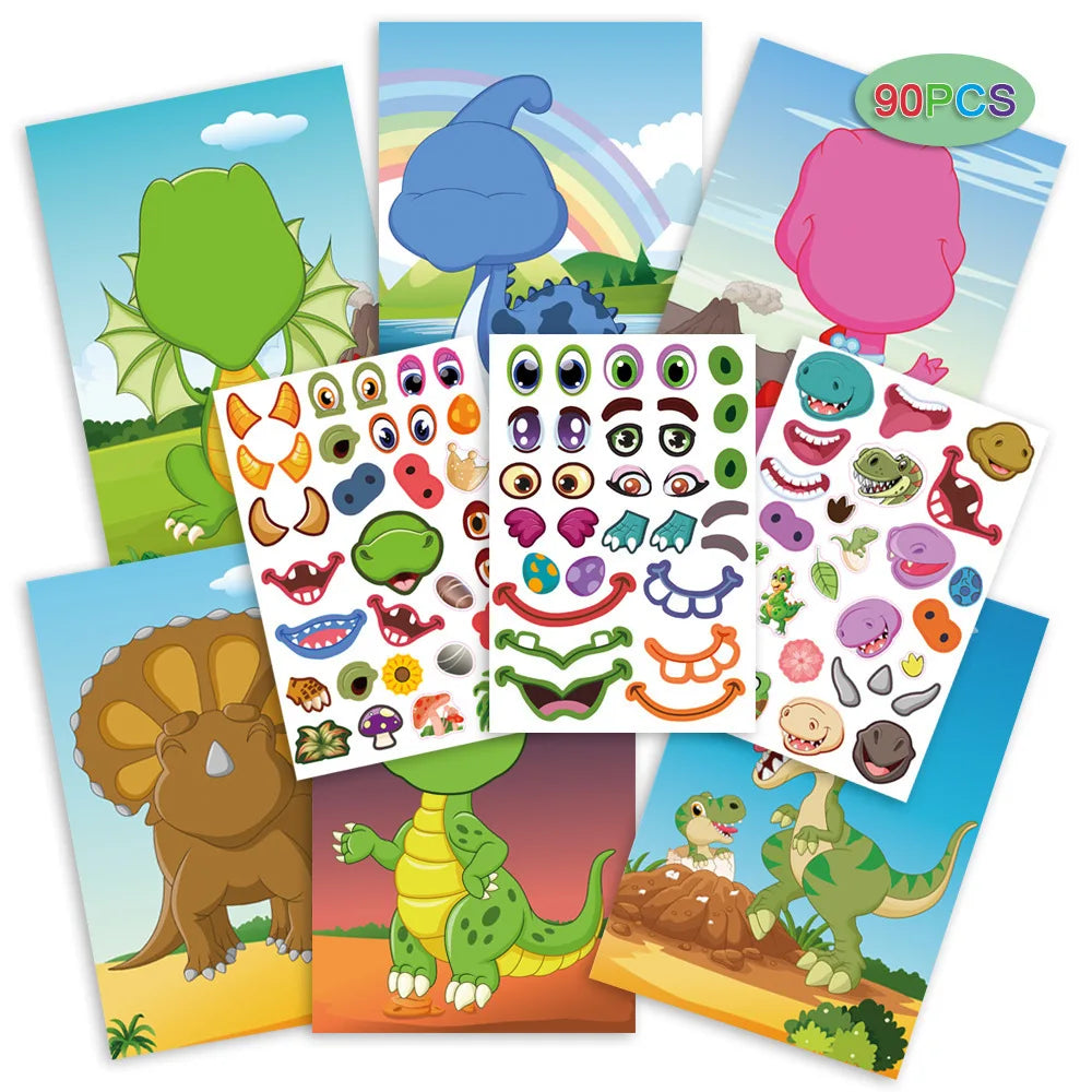 Funny Faces™ – Plaisir animal et plaisir collant – Livre d'autocollants réutilisables