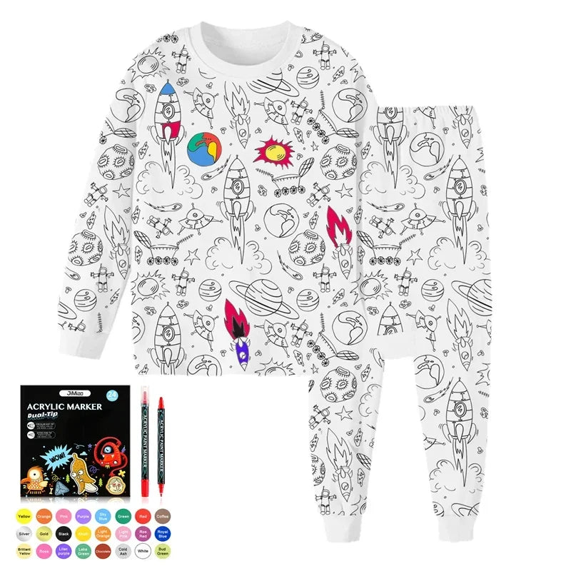 DIY Pajama Set™ – Couleur et rêve – Colours Pyjama pour enfants
