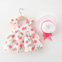 Thumbnail for Mini Fashion™ – Douceur et été – Robe à fruits (avec chapeau de paille GRATUIT)