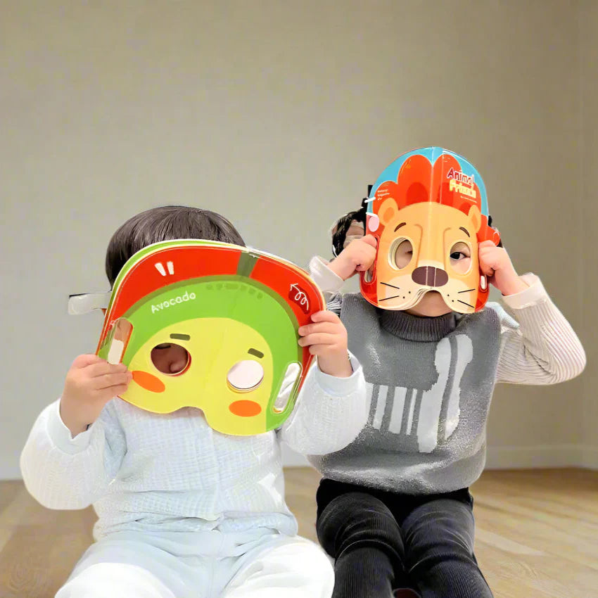 Mask Book™ – Bébé apprend ses premières impressions - Livre de masques en tissu