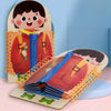 ClothesBook™ - Jeu Autonome - Livre-Puzzle d'Habillage