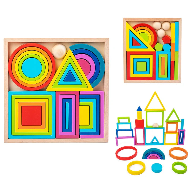 Woods™ - Découvertes colorées - Jouets à empiler Arc-en-ciel
