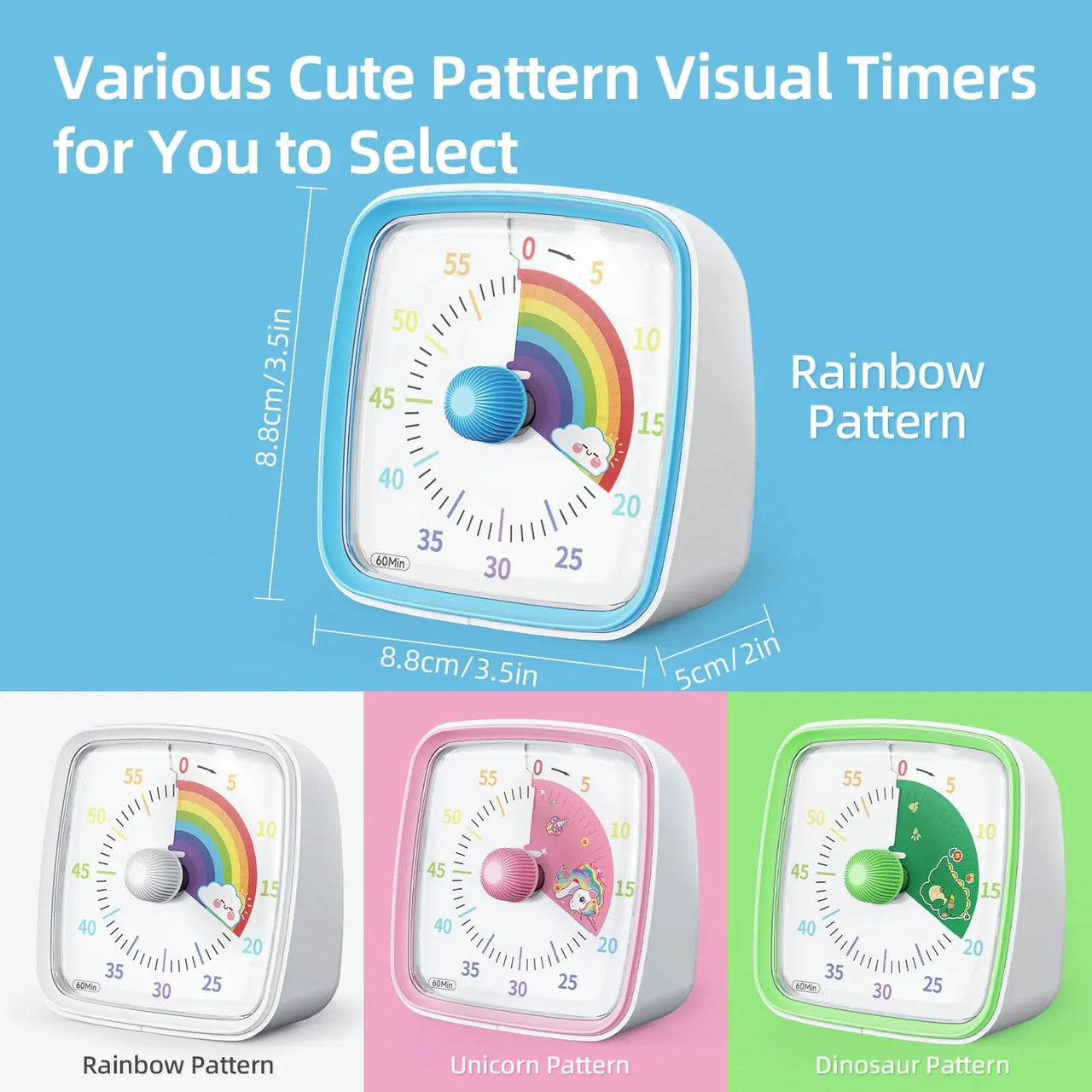 Visual Timer – Coloré et calme – Minuteur pour enfants