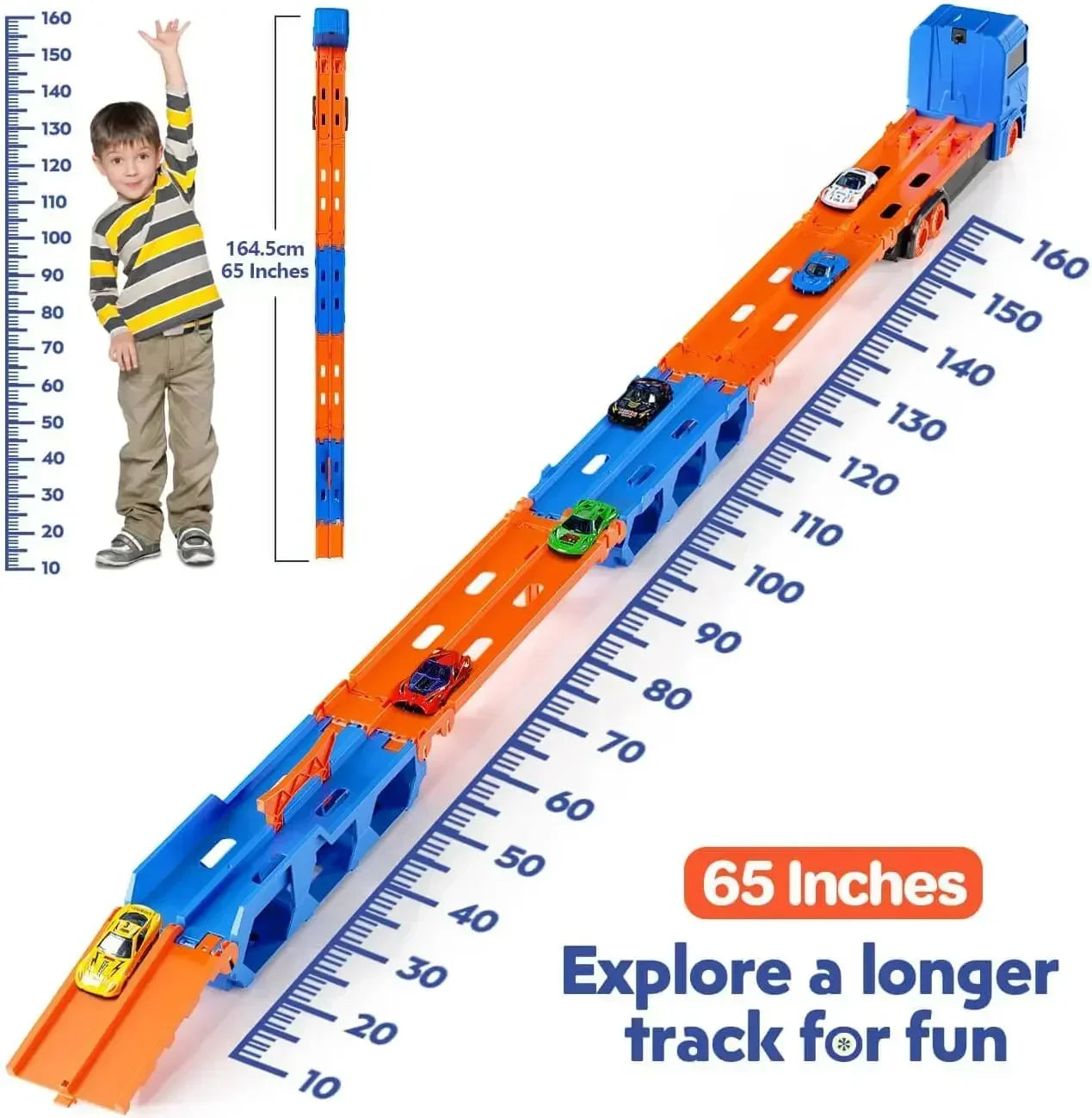 Mega Transporter - 9-en-1 Plaisir de course - Camion jouet transformable
