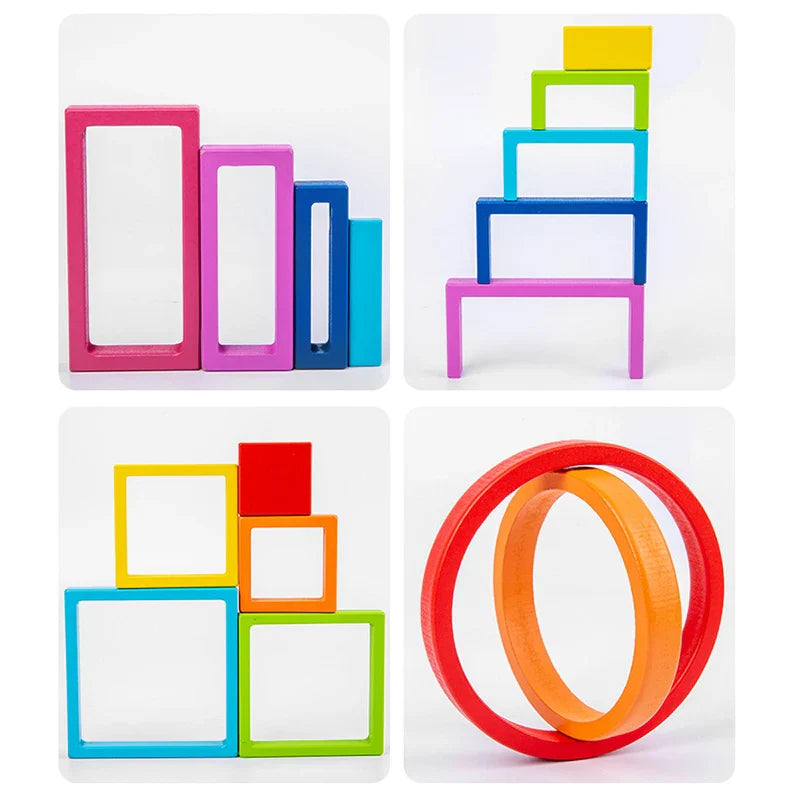 Woods™ - Découvertes colorées - Jouets à empiler Arc-en-ciel