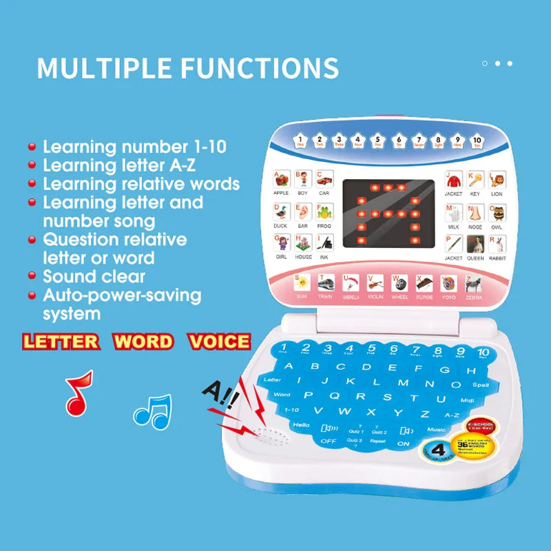Learn Laptop™ – Intelligent et linguistique – Ordinateur pour enfants