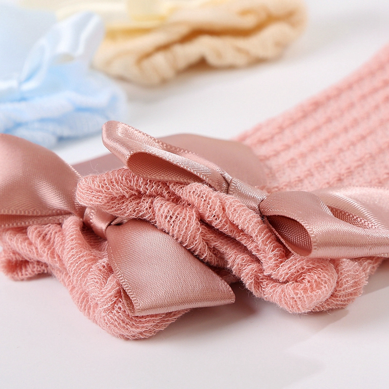 LittleCharm – Douces et élégantes – Mi-bas à nœud pour filles