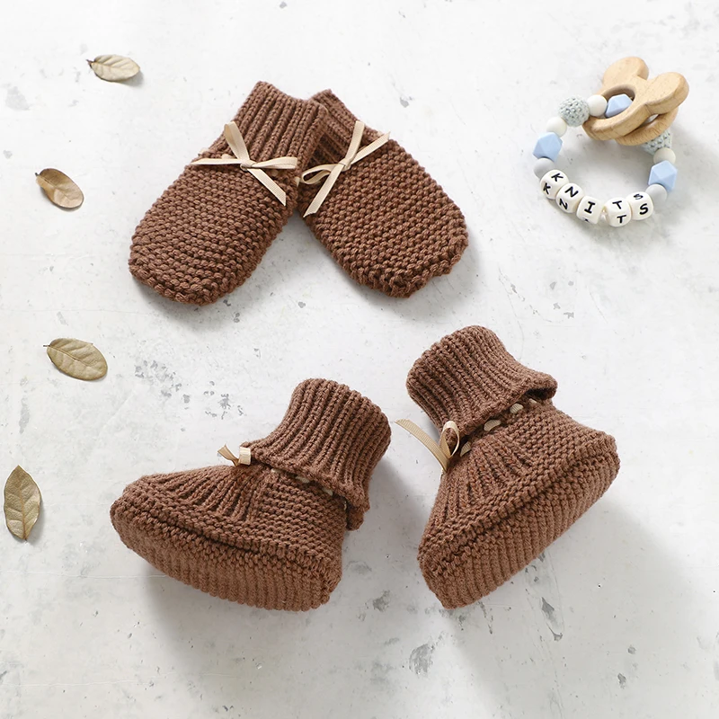 Booties & Mittens – Doux et chaud – Ensemble gants et chaussons