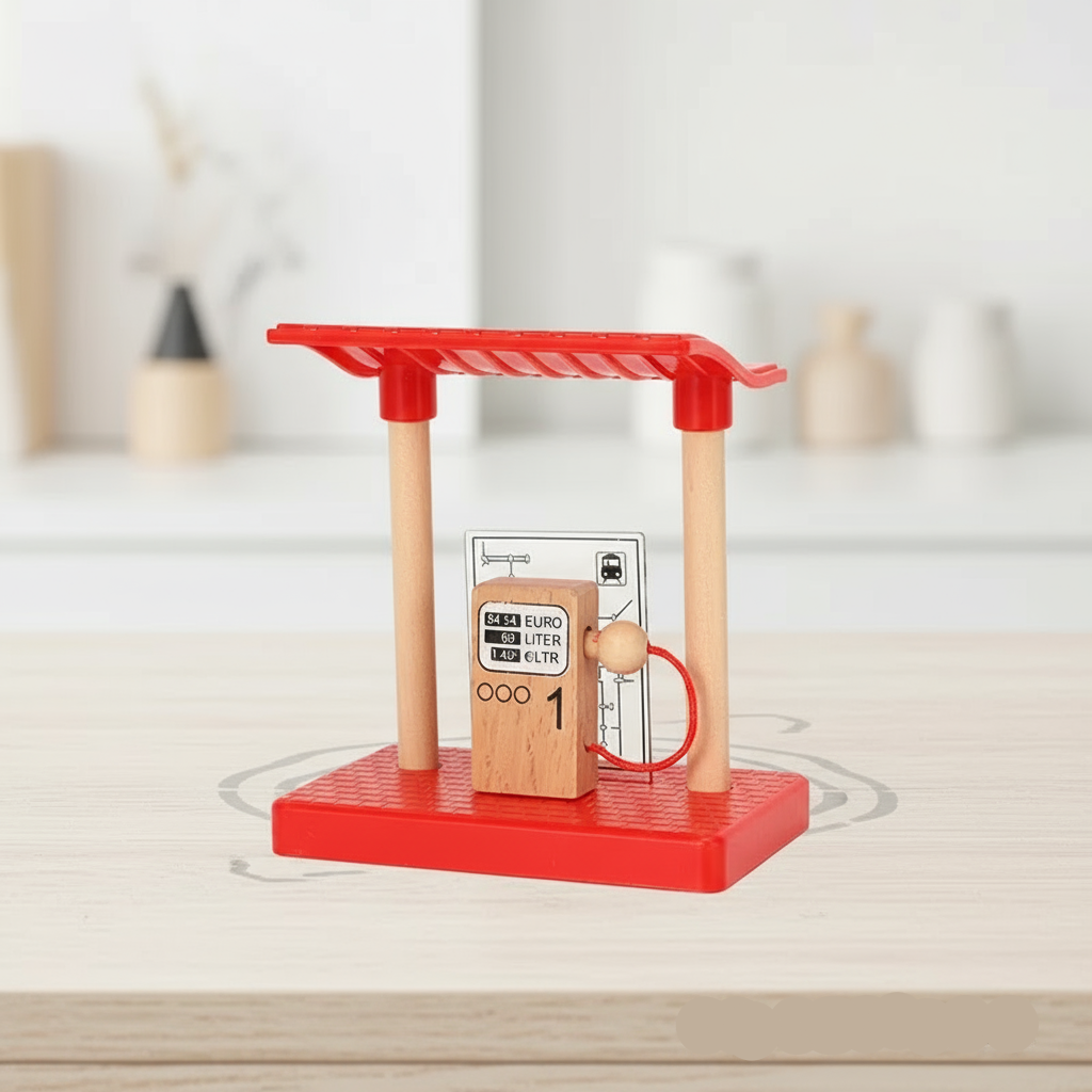 Woods – Élégant et éducatif – Ensemble de jeu en bois sur le thème des transports publics