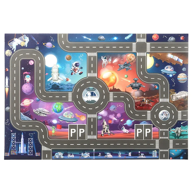 Car Adventure Magic City Playmat™ - Tapis de Jeu Ville et Circulation !