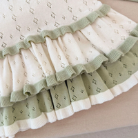 Thumbnail for MiniBelle – Élégante et douce – Robe de bébé tricotée avec volants