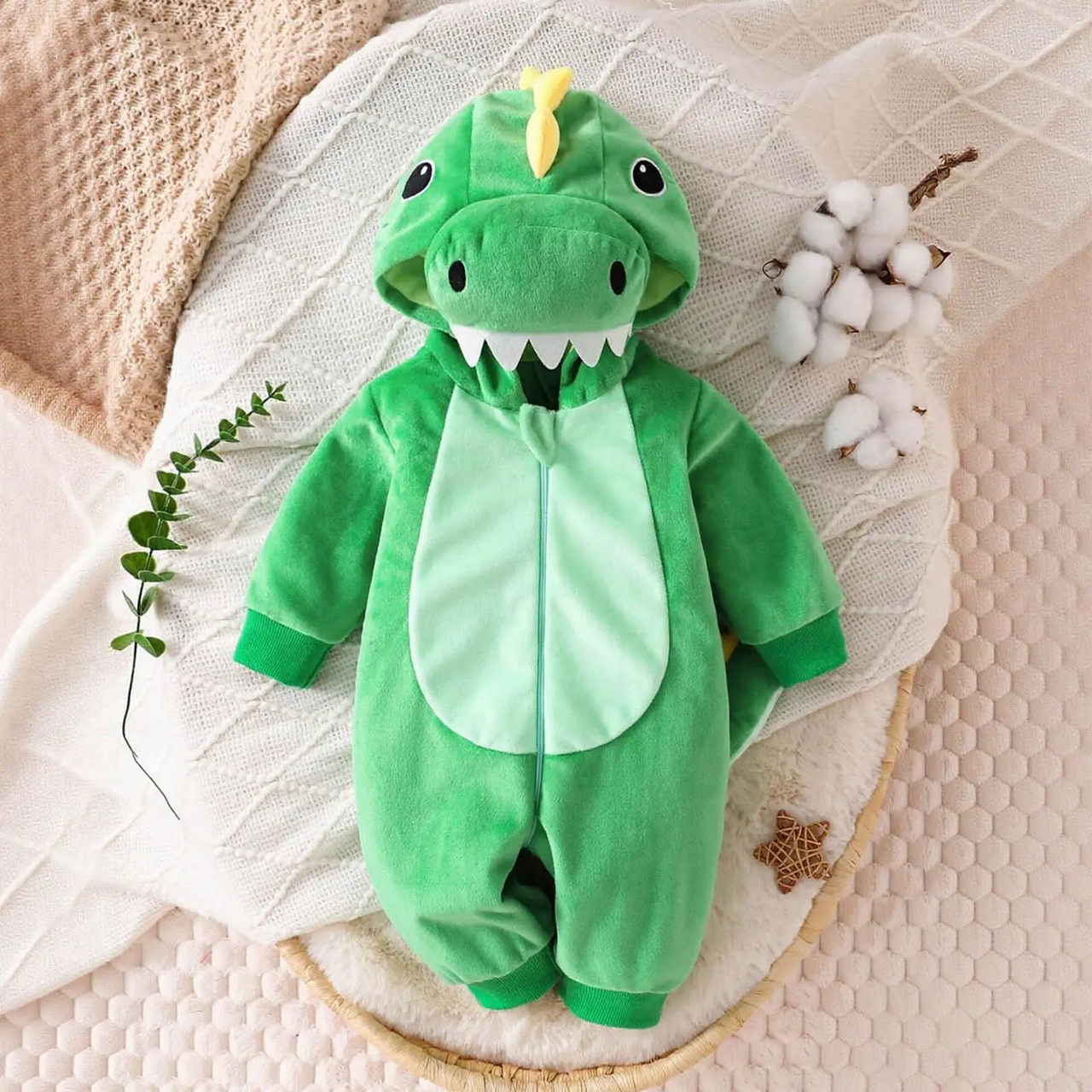 RoarBuddy – Mignon et ludique – Combinaison à capuche « Bébé dinosaure »