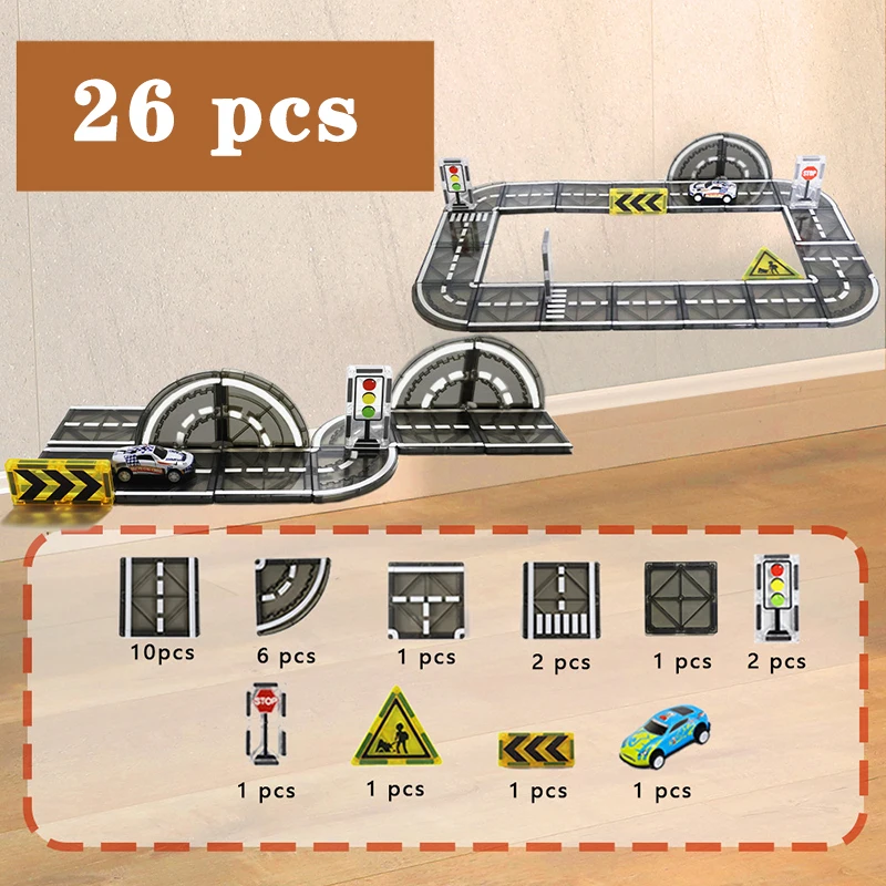 MagnetoTrack – Créatif et ludique – Carreaux magnétiques Autoset