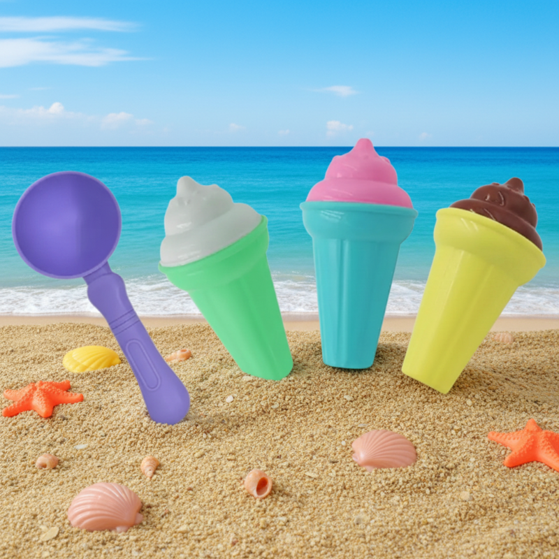 BeachFun – Jeux de sable et créativité – Kit de jeu « Glace de plage »