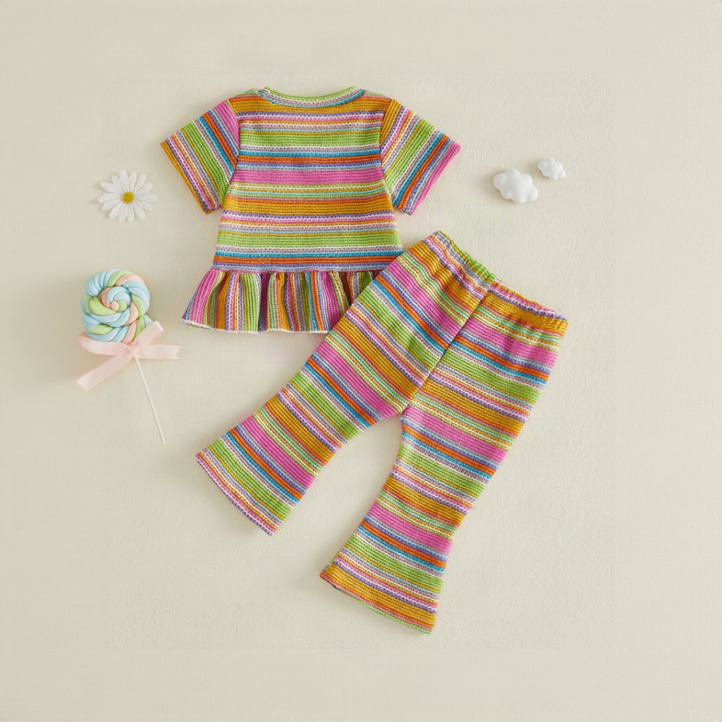 RainbowBloom – Coloré et mignon – Tenue pour enfant « Flower Power »