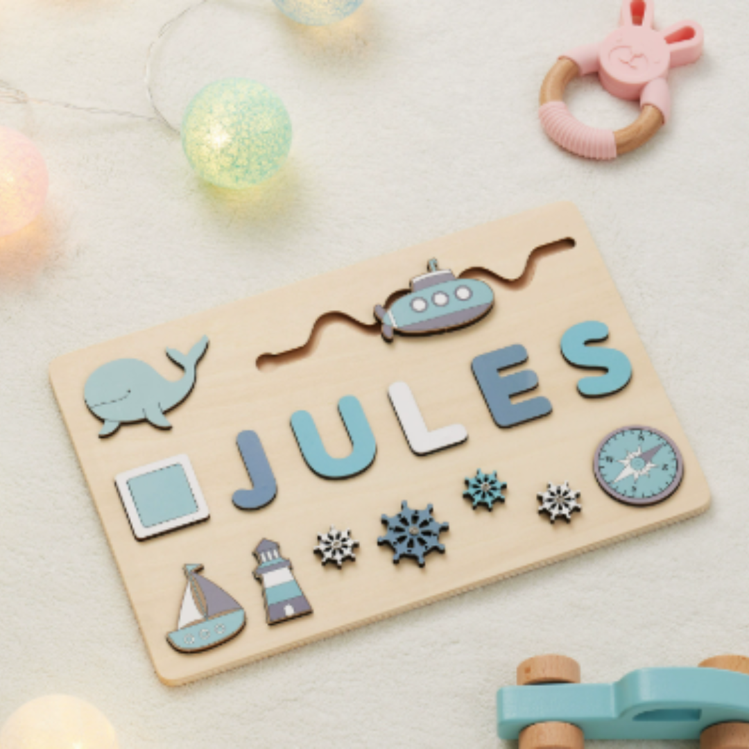 Woods™ - Ton propre badge ! - Puzzle de noms